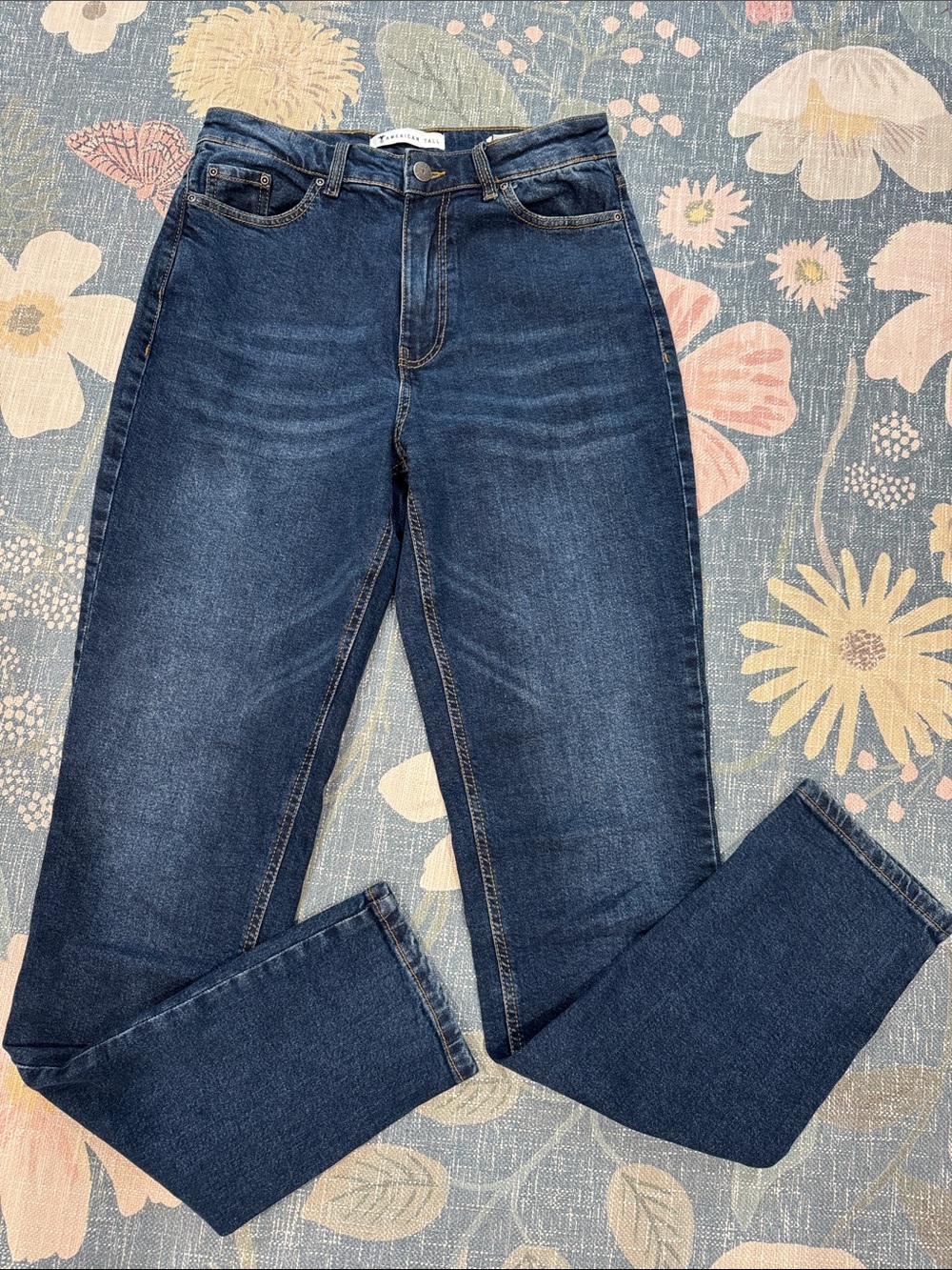 American Tall Emma High Rise Relaxed Tapered Jean Size 26